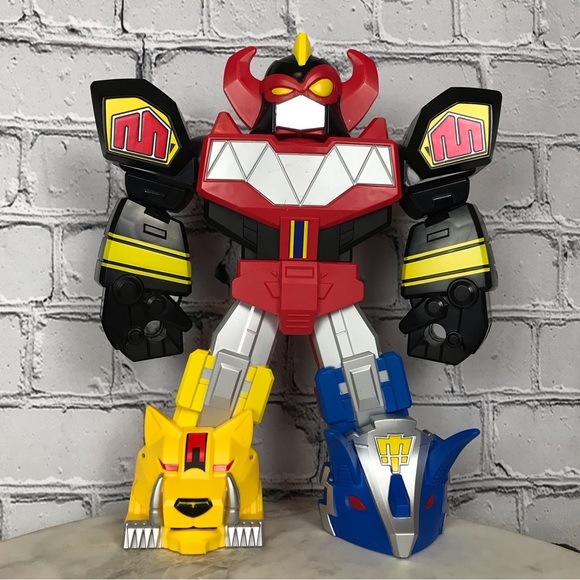 Mighty Morphin Power Rangers Megazord Hasbro Caricature Action Figure Play Toy - Picture 2 of 8